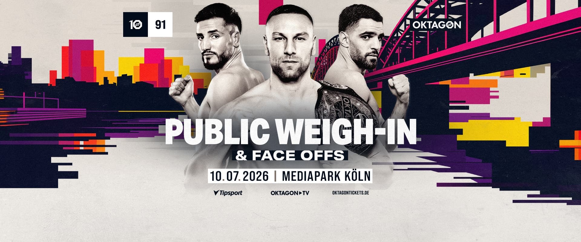OKTAGON 91 Veřejné vážení a FACE OFFS